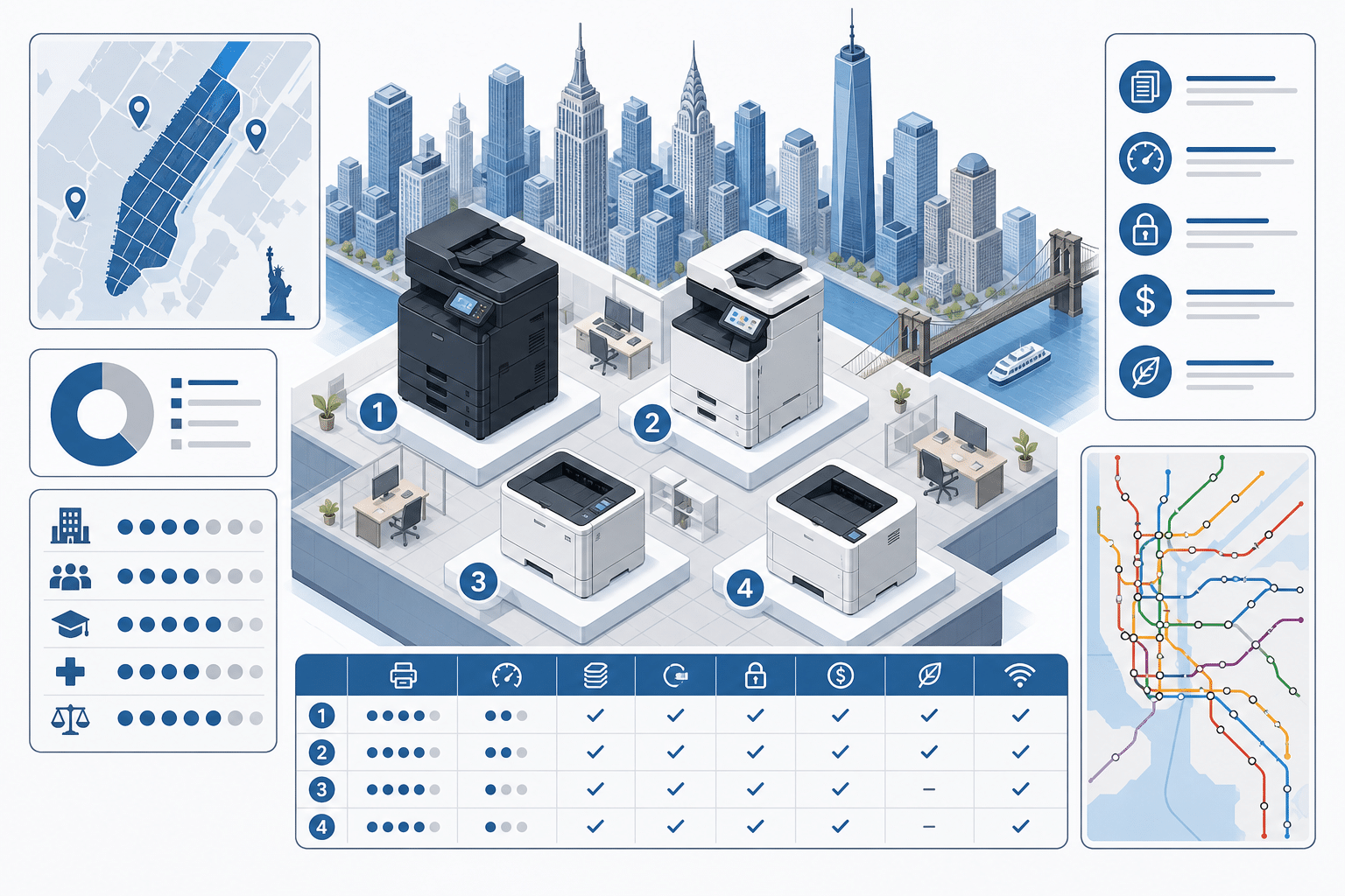 Best Business Printers for NYC Offices: New York Buying Guide and Setup 1 best business printers for NYC offices data illustration