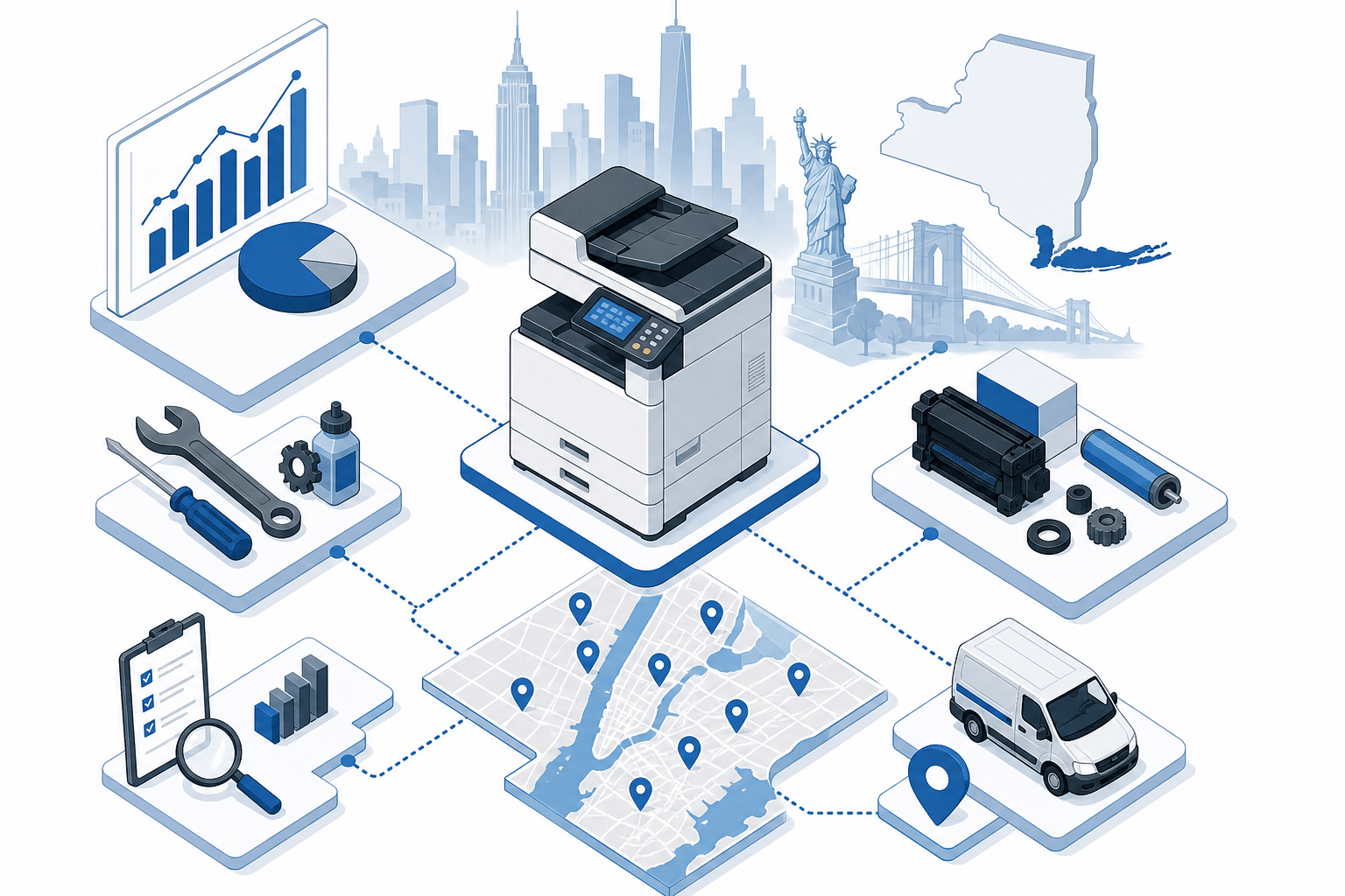 Kyocera Printer and Copier Repair in New York: A Practical Scorecard 1 Kyocera printer copier repair New York data illustration