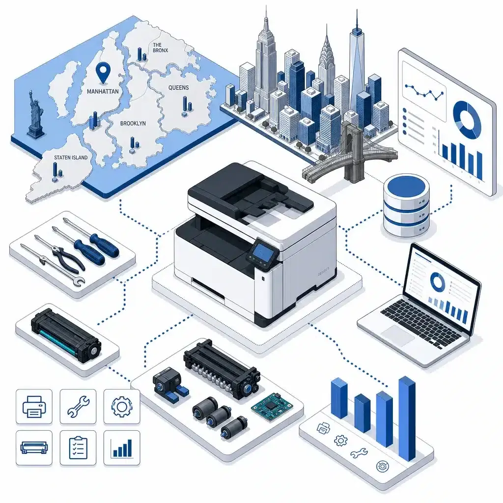 HP Printers Repair in New York, NY: Fast On-Site Service for Every Borough 1 hp printers repair data illustration