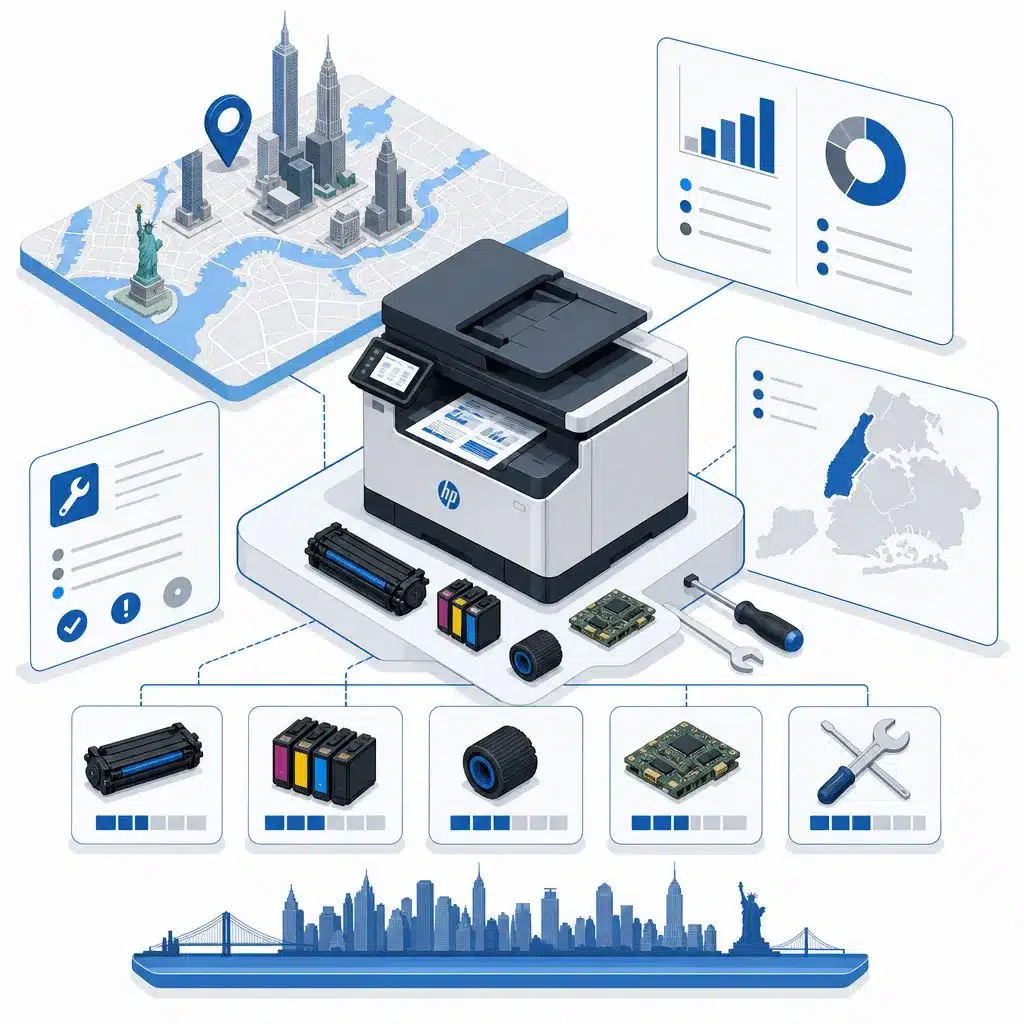 HP Repair Printer in New York, NY: Fast Certified Service for NYC Businesses 1 hp repair printer data illustration